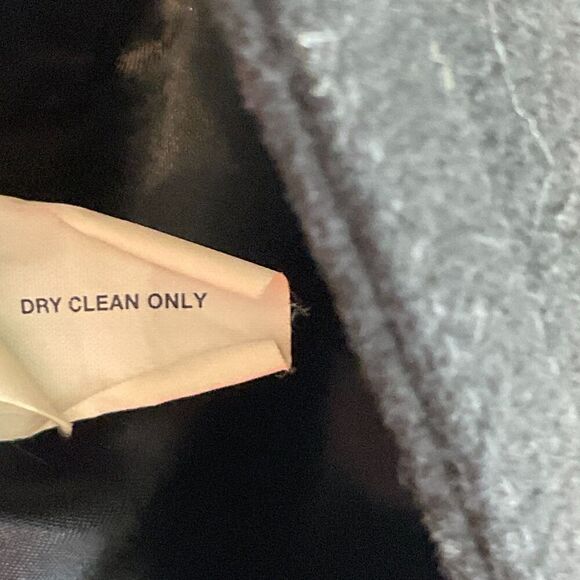 Gap Womens Sz M Black Wool Blend Coat Toggle Button Full Zip Lined Pockets Soft - Picture 12 of 12